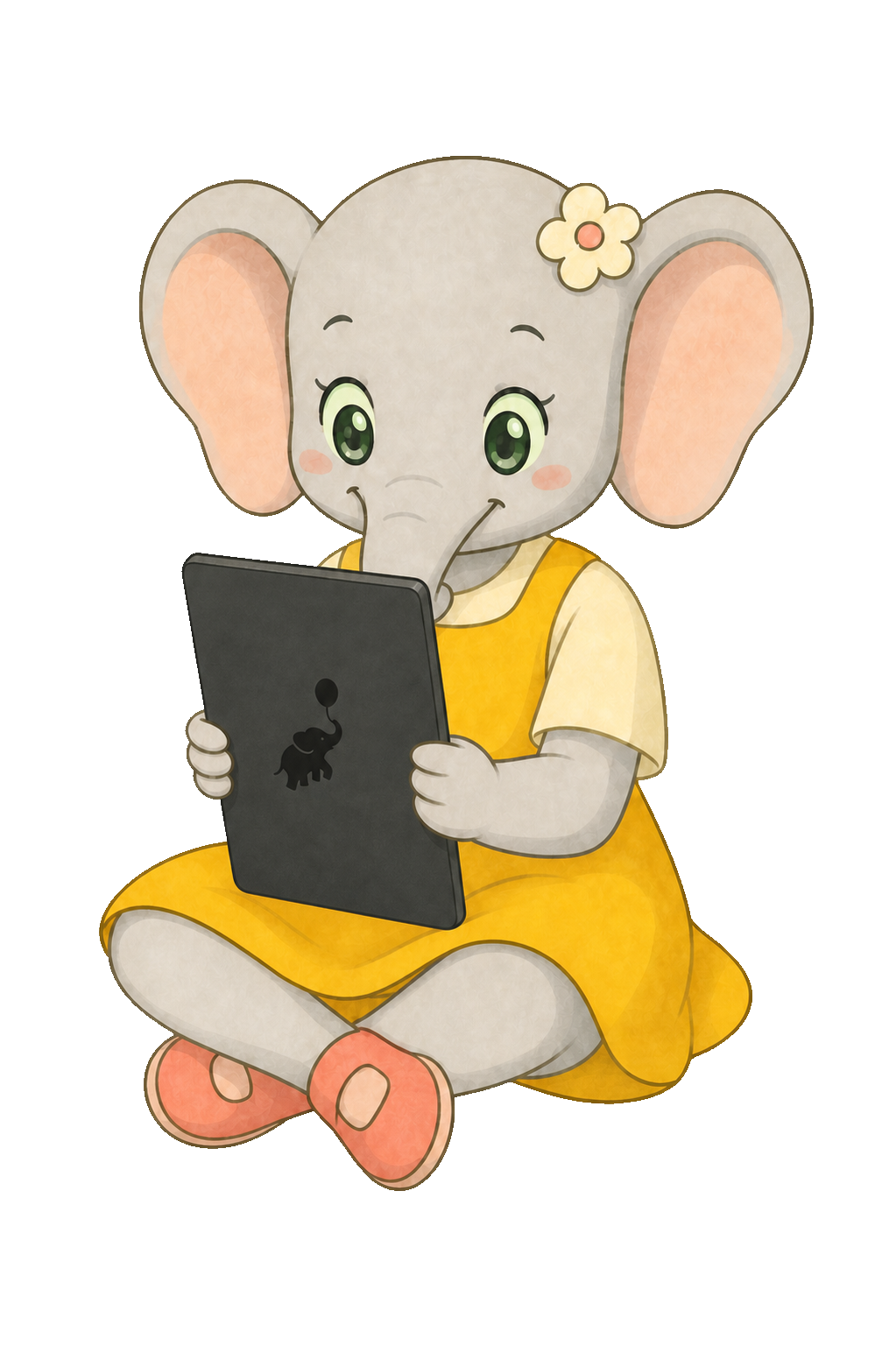 Flow reading the ebook on a tablet
