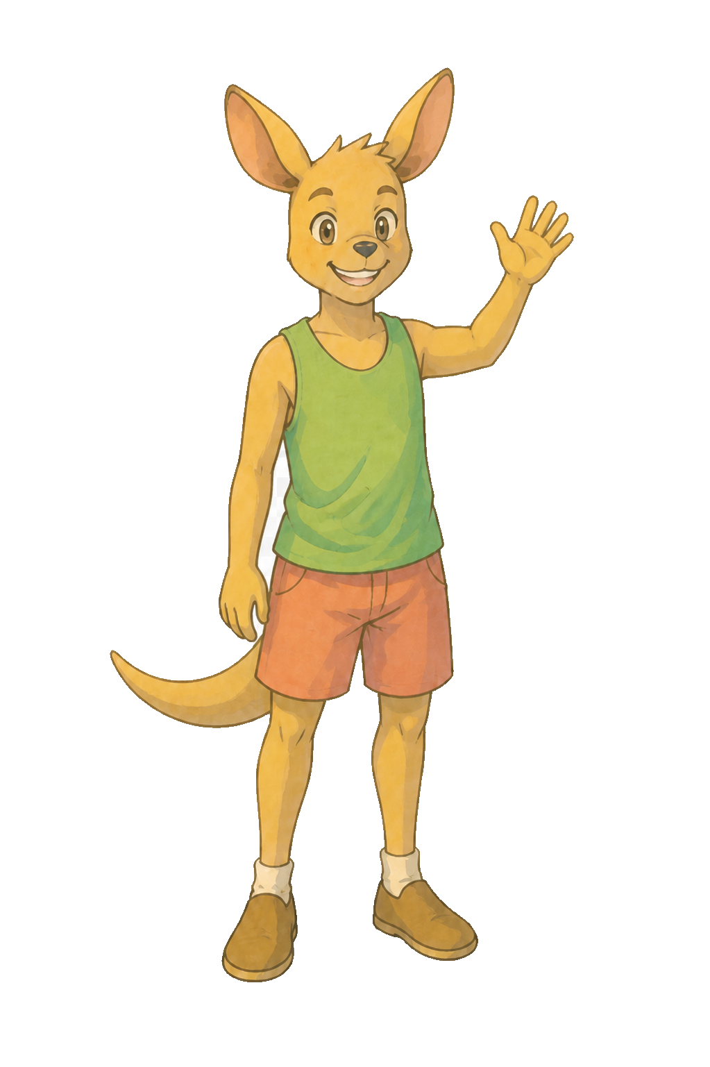 Roo waving
